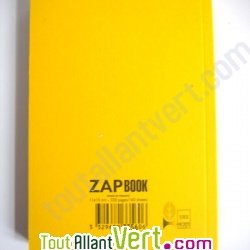 Bloc uni encoll� recycl� A6 80g 320 pages Jaune s�rie ZapBook