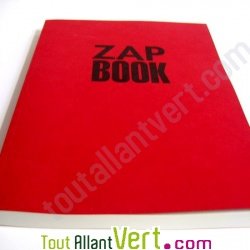 Bloc uni encoll� recycl� A4 80g 320 pages Rouge s�rie ZapBook