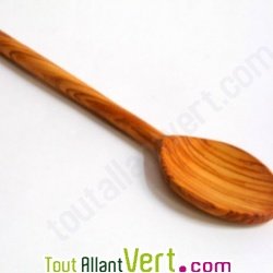 Cuill�re ovale en bois d\'olivier, 25 cm