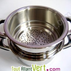 Panier vapeur ou passoire 24cm en inox 18/10 Basse Temp�rature ABE