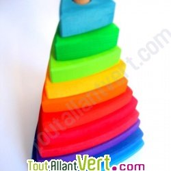 Tour empilable, 11 pi�ces triangulaires, 24 cm