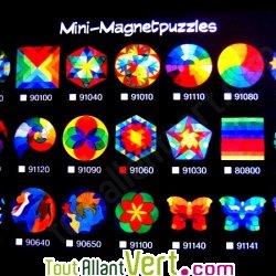 Puzzle cr�atif Mandala Grande Etoile Arc-en-ciel magn�tique