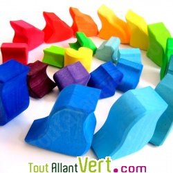 Puzzle ammonite g�ant arc-en-ciel 34x26cm, 4 ans+