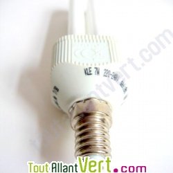 Ampoule Droite Fluocompacte 7W eq. 25W embase E27 300 lm
