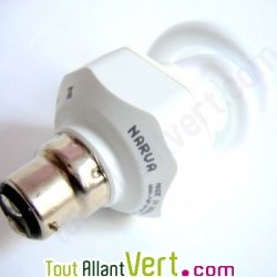 Ampoule H�lice Plein spectre 11W eq. 60W ba�onnette B22 600 lm