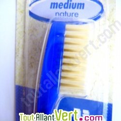 Brosse � dents soie naturelle mi-dures, t�te changeable