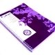 Cahier � spirale recycl� petits carreaux A4 96p Violet Forever