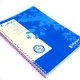 Cahier � spirale recycl� lign� A4 96p Bleu Forever