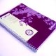 Cahier � spirale recycl� lign� A4 180p Violet Forever
