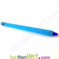 Stylo bille bleu en papier recycl�