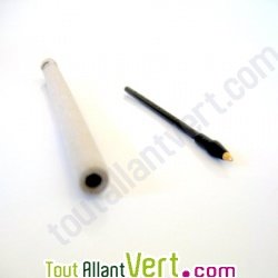 Stylo bille noir en papier recycl�, rechargeable