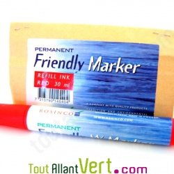 Recharge marqueur permanent Rouge