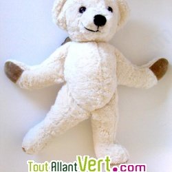 Nounours �cru 30 cm coton biologique