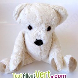 Nounours �cru 30 cm coton biologique