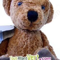 Nounours brun 30 cm coton biologique