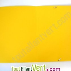 Chemise recycl�e �lastique Jaune