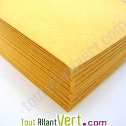 Enveloppes recycl�es rustiques Jaune, lot 25