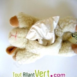 Agneau laine bouillotte 24 cm avec noyaux de cerises