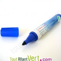 Marqueur permanent bleu rond, alcool
