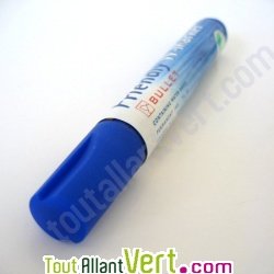Marqueur permanent bleu rond, alcool