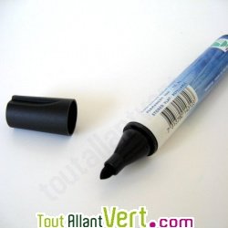 Marqueur permanent noir rond, alcool