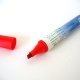 Marqueur permanent rouge biseaut�, alcool