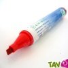 Marqueur permanent rouge biseaut�, alcool