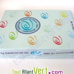 Papier A4 Evercolor 80g/m2 Couleur Bleu Clair, 500 feuilles