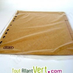 Intercalaires carton �cologique A4 6 onglets