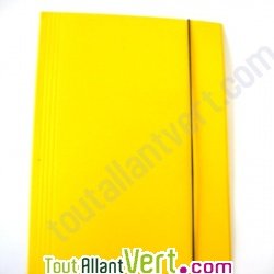 Chemise recycl�e 3 rabats A4 jaune