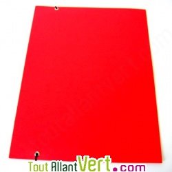 Chemise recycl�e 3 rabats A4 rouge