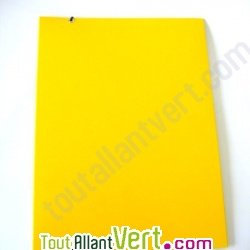 Chemise recycl�e 3 rabats A4 jaune