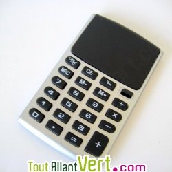 Calculatrice solaire avec reposoir