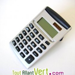 Calculatrice solaire avec reposoir