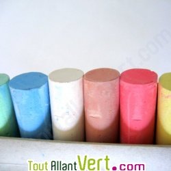 6 Grosses craies de couleur pour trottoir