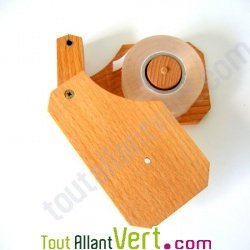 D�vidoir scotch en bois et son rouleau adh�sif