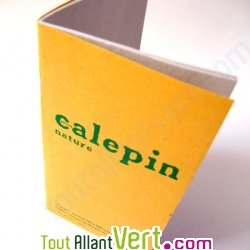 Calepin recycl� rustique 32p 10x20 cm Int. Jaune