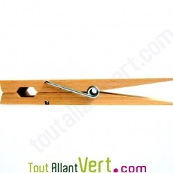 Pince en bois g�ante h�tre naturel 15x3.5cm