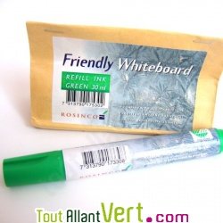 Recharge marqueur effa�able  tableau Vert