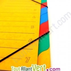 Trieur color� 7 compartiments A4+ recycl�e