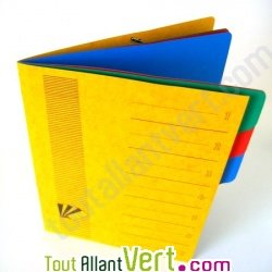 Trieur color� 7 compartiments A4+ recycl�e