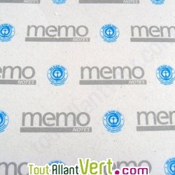 Lot de 6 x Bloc note repositionnable recycl� 100 feuilles 50x40 mm