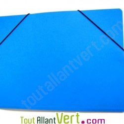 Chemise recycl�e �lastique Bleu