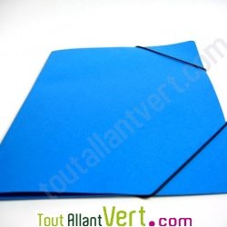 Chemise recycl�e �lastique Bleu