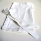Pochette blanche refermable pour noix de lavage coton