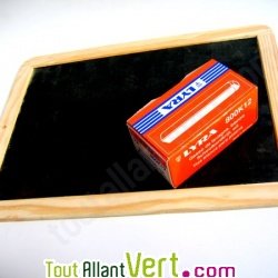 Craies blanches 100% naturelles pour tableau noir, lot 12