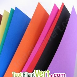 Bloc de 10 feuilles couleur A4 270g/m2