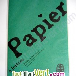 Papier rustique recycl� vert lot de 25 A4