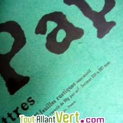 Papier rustique recycl� vert lot de 25 A4