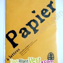 Papier rustique jaune lot de 25 A4